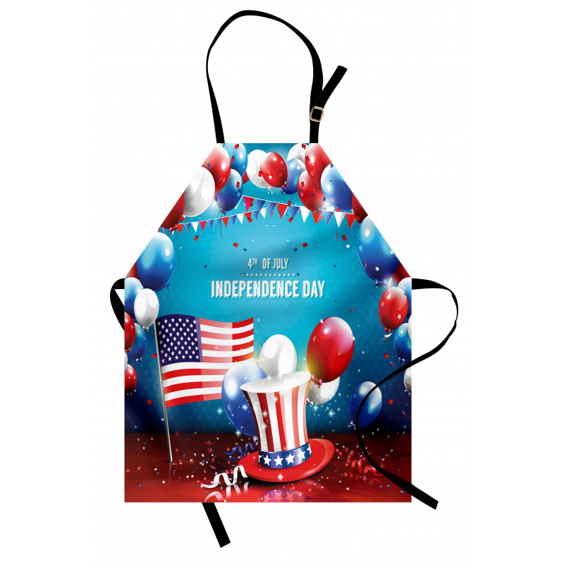 Uncle Sam Hat Flag Apron