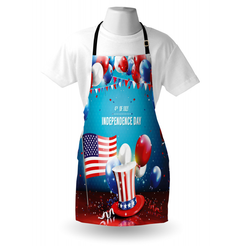 Uncle Sam Hat Flag Apron