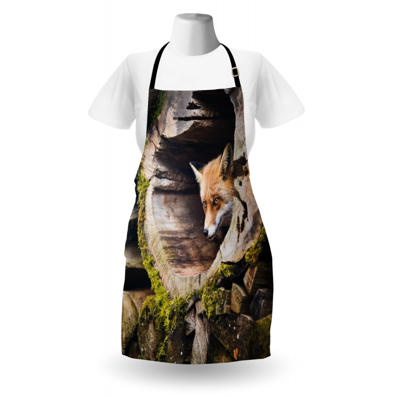 Nature Wild Fox Forest Apron