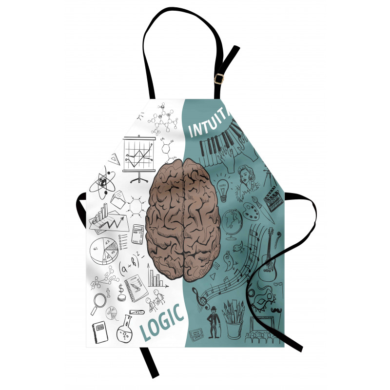 Music Logic Brain Art Apron