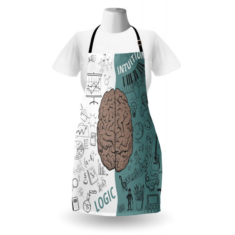 Music Logic Brain Art Apron