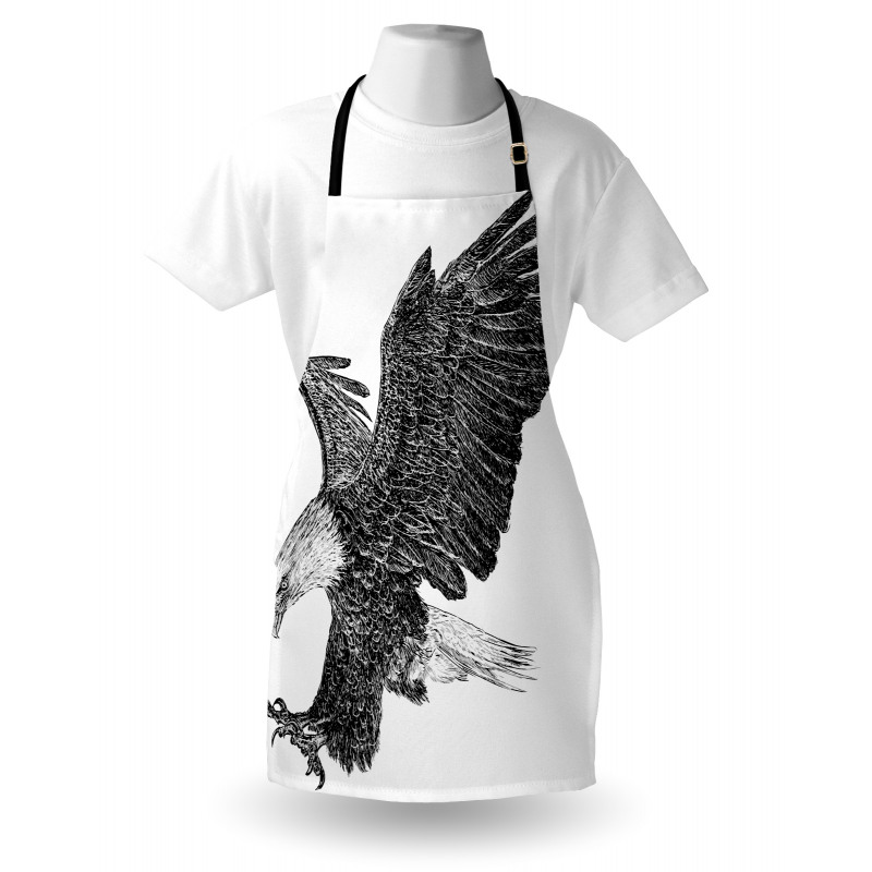 Bald Eagle Swoop Sketchy Apron