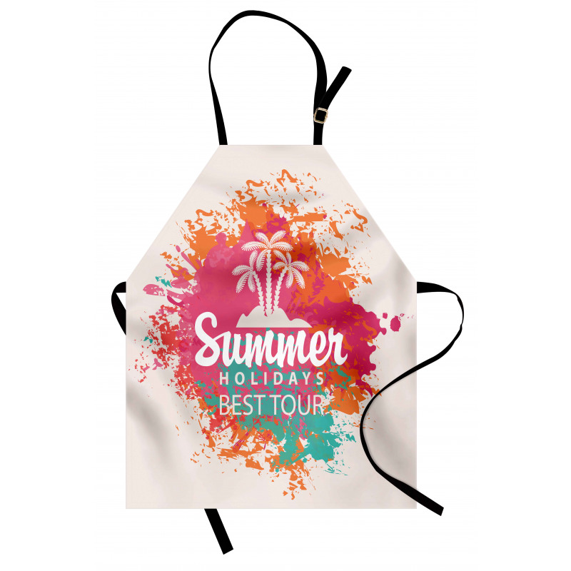 Lettering and Palms Apron