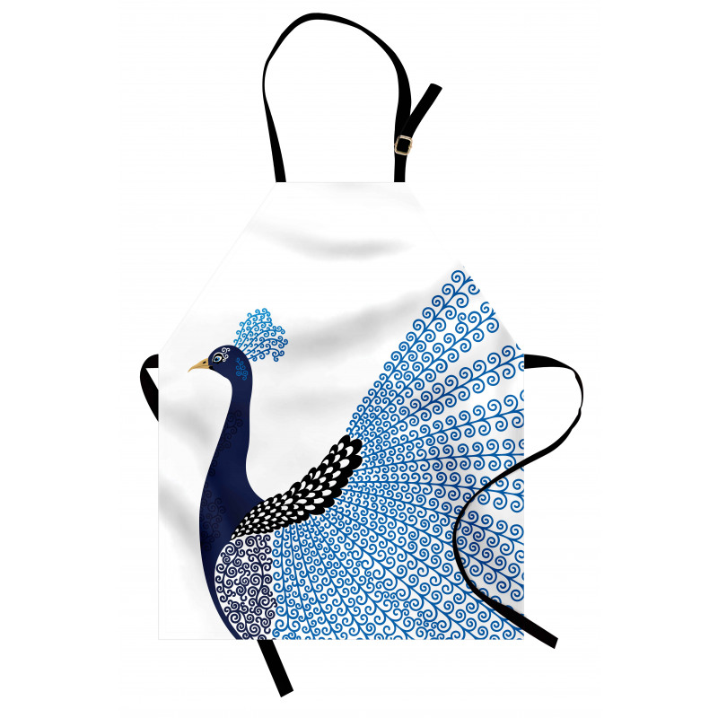 Exotic Peacock Feather Apron