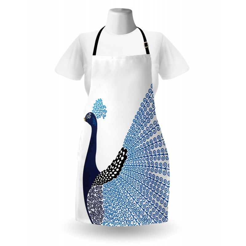 Exotic Peacock Feather Apron