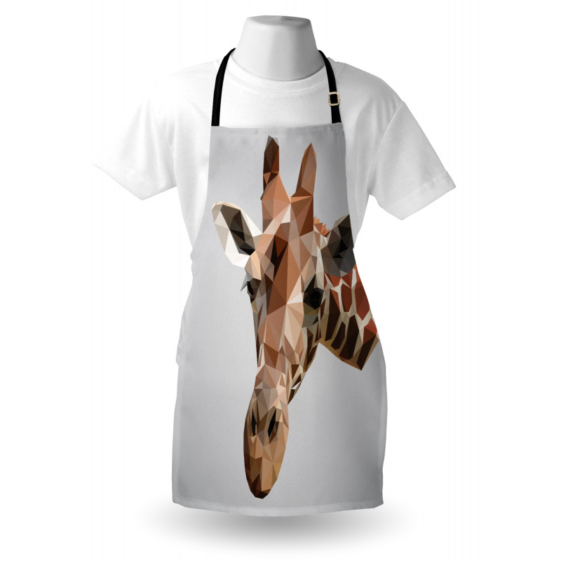 Hayvan Deseni Mutfak Önlüğü Geometrik Zürafa