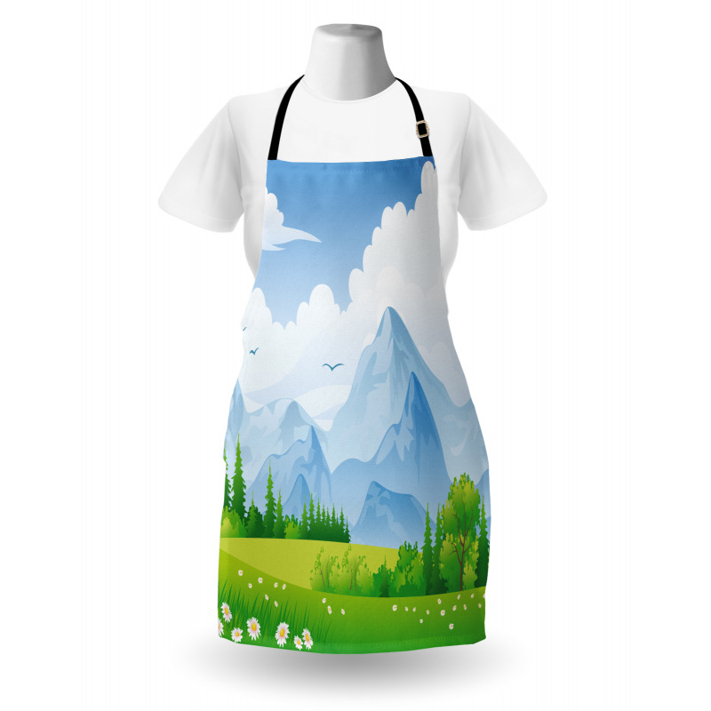 Summer Meadow with Daisy Apron