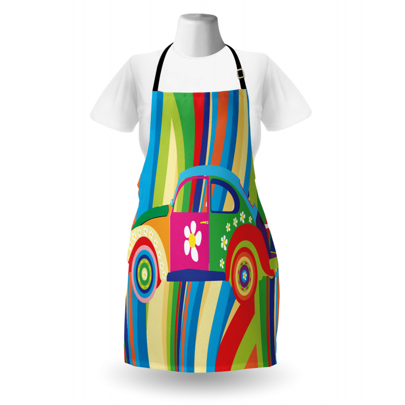 Hippie Style Classic Car Apron