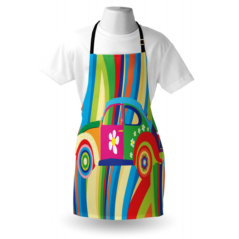 Hippie Style Classic Car Apron