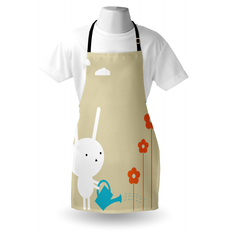 Bunny with Flowers Apron