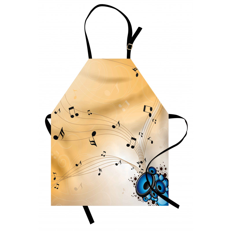 Abstract Melodies Notes Apron