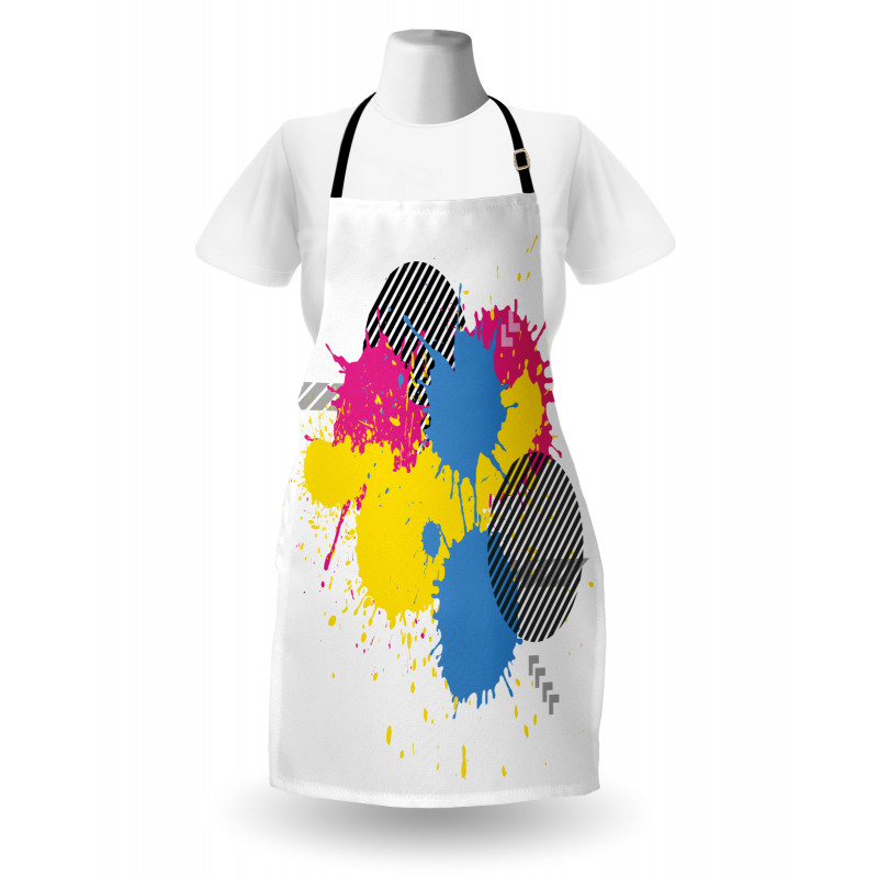 Grunge Ink Splatter Apron