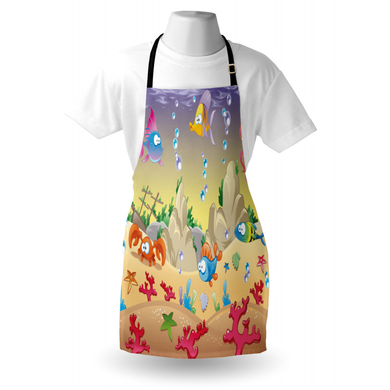 Kids Cartoon Funny Apron