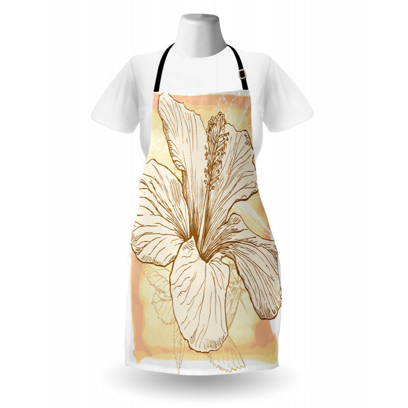 Large Hibiscus Flower Petals Apron