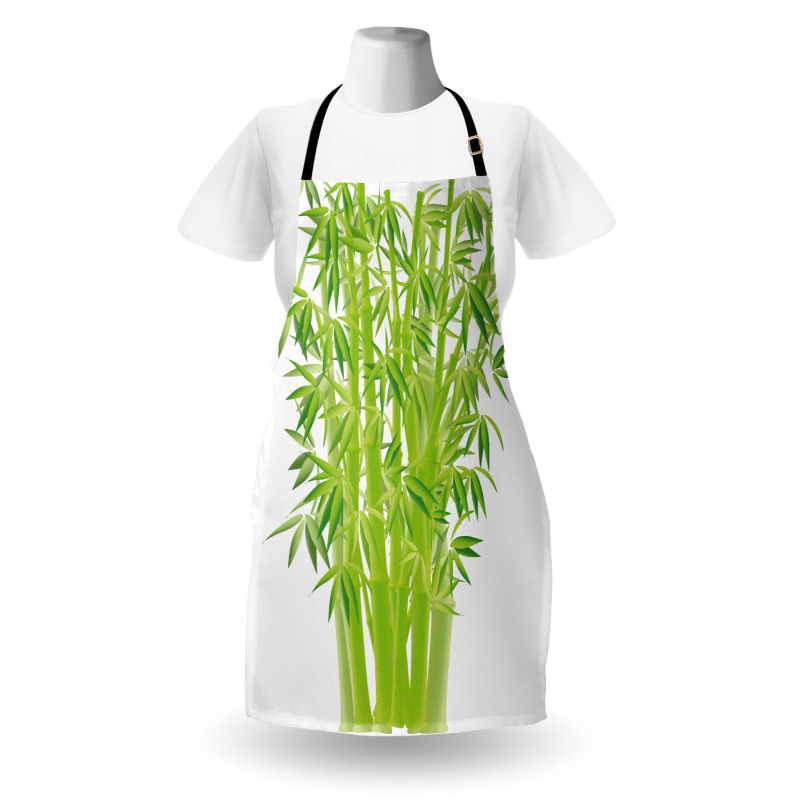 Bamboo Stems with Leaves Apron