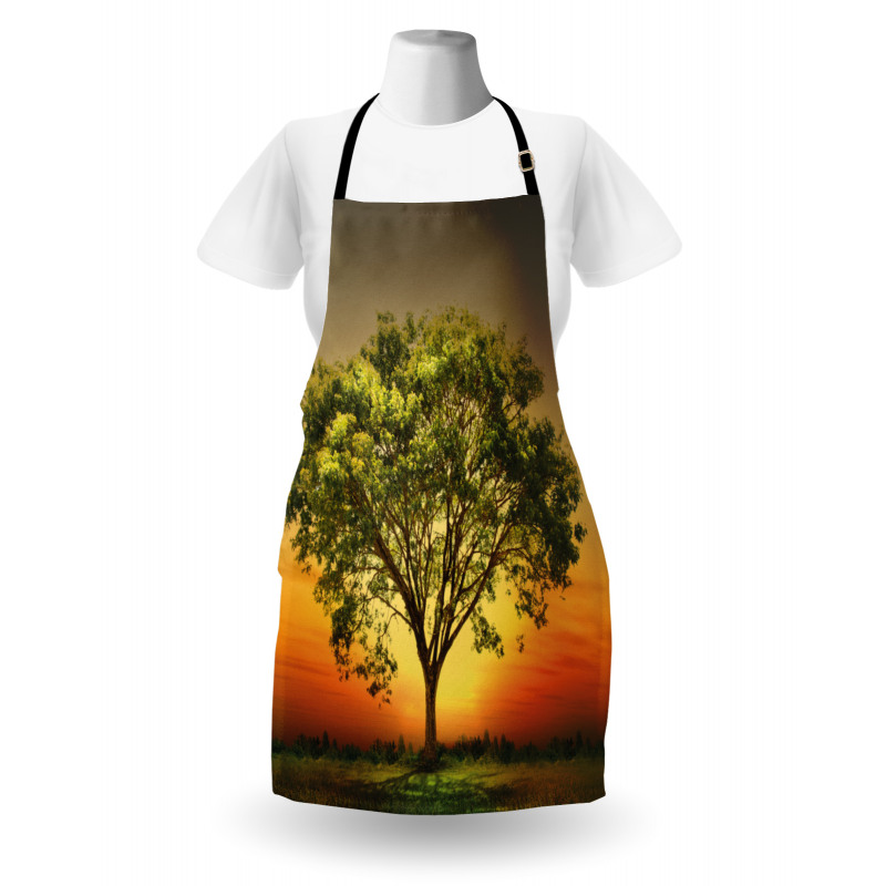 Sunset Scenery Valley Apron