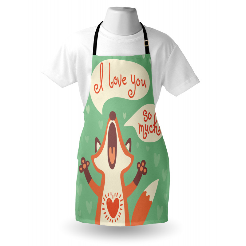 Aşk Mutfak Önlüğü Sırılsıklam Aşık Tilki