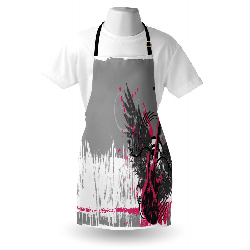 Emo Rock Trippy Grunge Apron