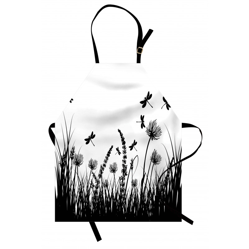 Grass Bush Meadow Spring Apron