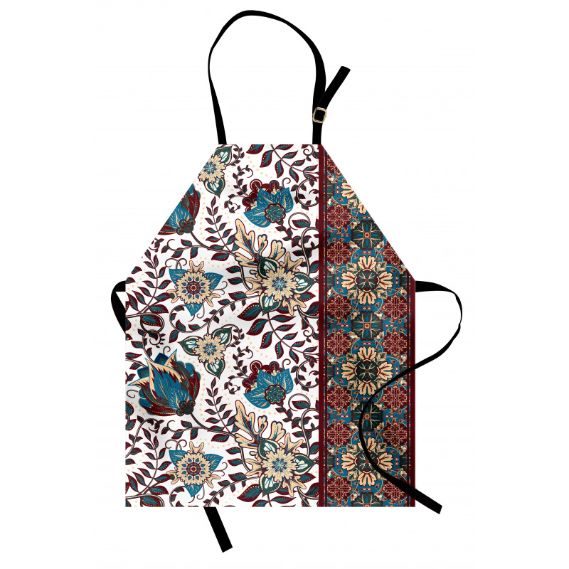 Ornate Floral Border Apron