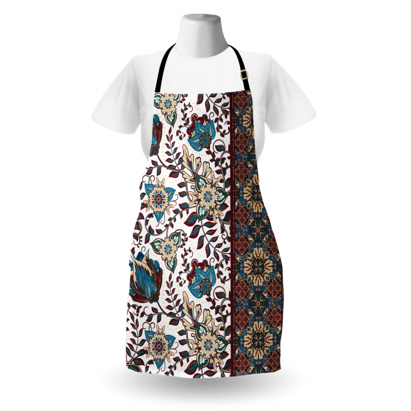 Ornate Floral Border Apron