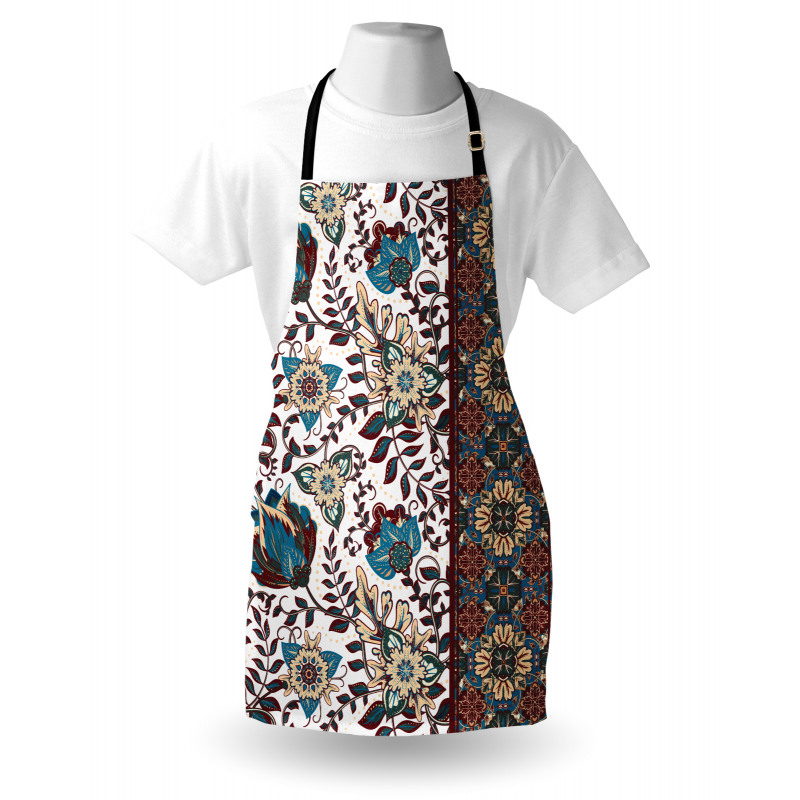 Ornate Floral Border Apron