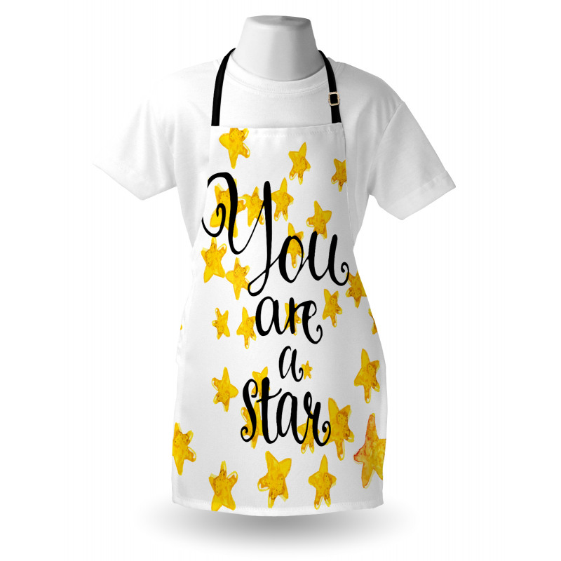 Motivational Star Phrase Apron