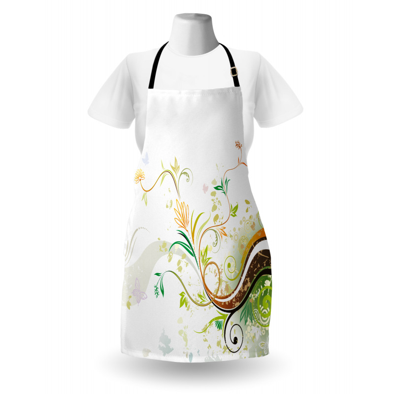 Flowers Ivy Leaves Ivy Apron
