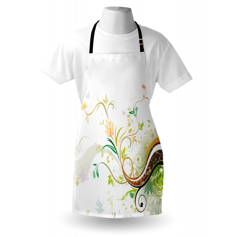 Flowers Ivy Leaves Ivy Apron