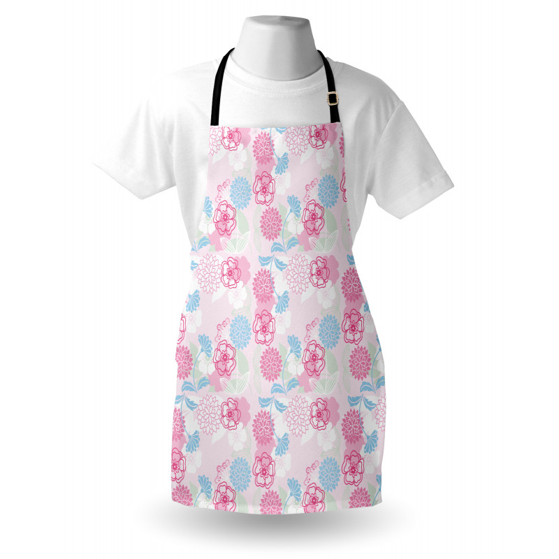 Flowers Ivy Leaves Buds Apron