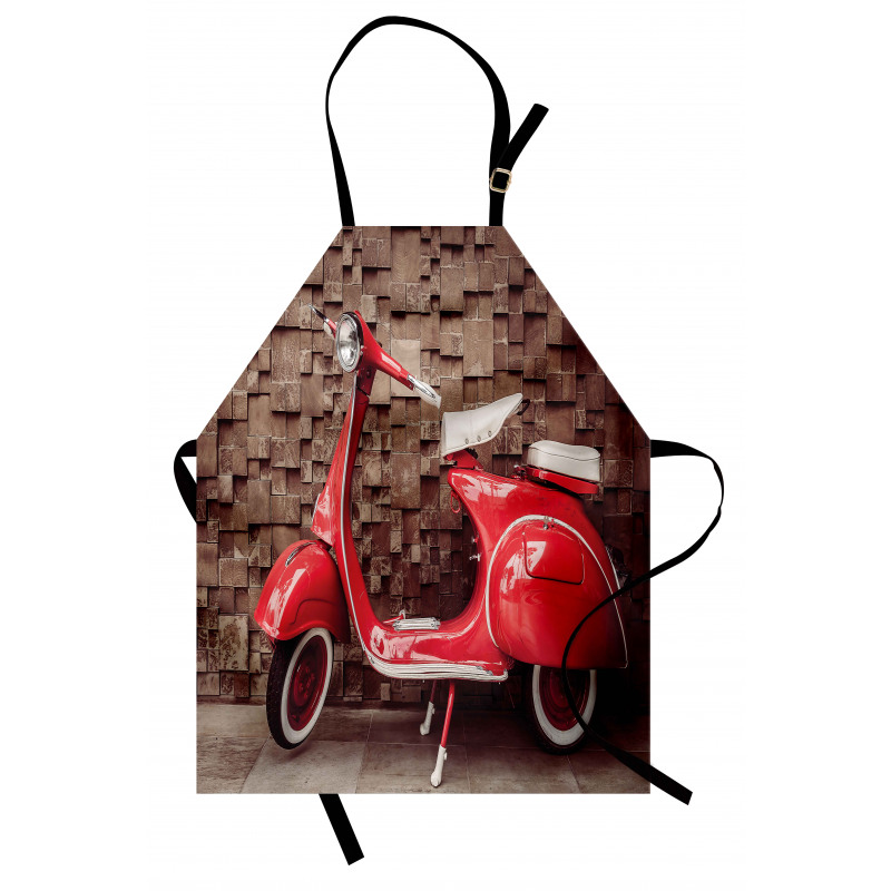 Retro Nostalgic Scooter Apron