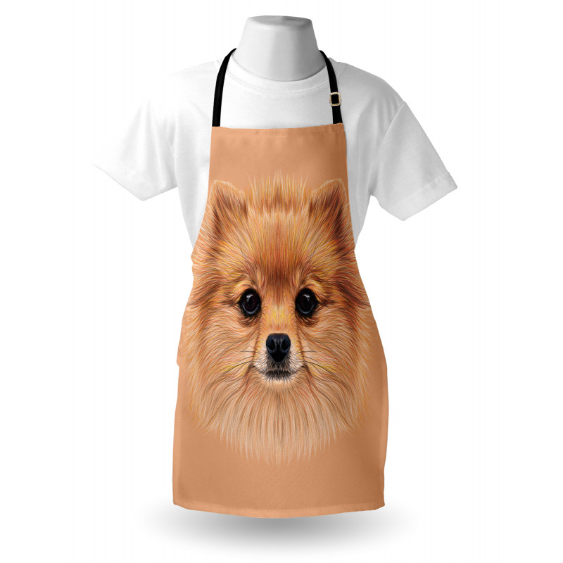 Vintage Pomerian Dog Apron