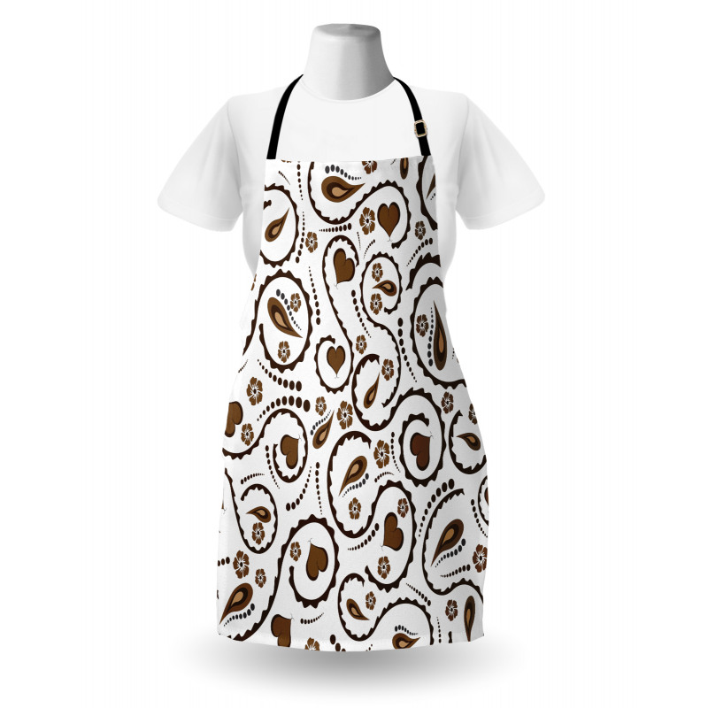 Love Heart Swirls Dots Apron