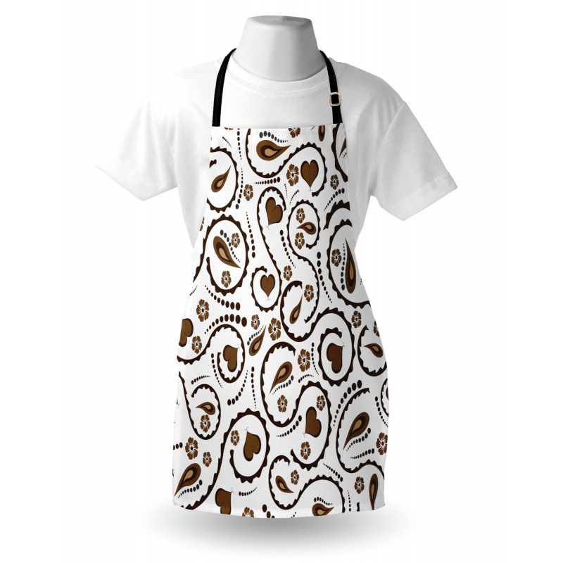 Love Heart Swirls Dots Apron