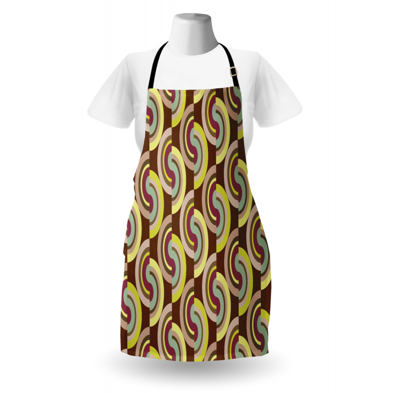 Vintage Colorful Rounds Apron