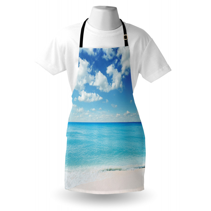 Kumsal Manzarası Mutfak Önlüğü Deniz ve Gökyüzü