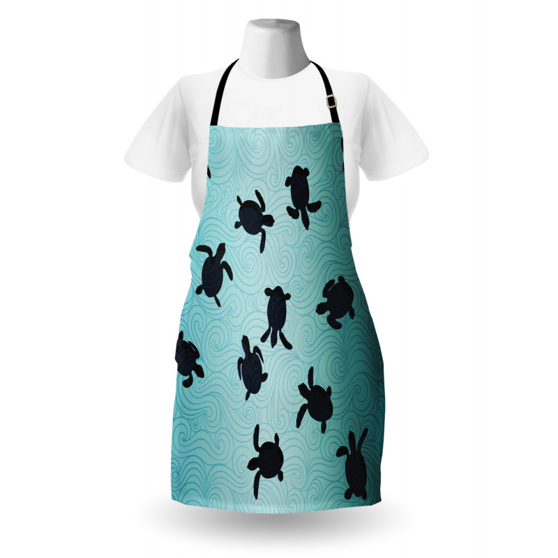 Baby Turtles Deep Sealife Apron