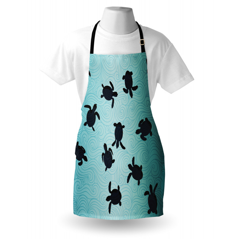 Baby Turtles Deep Sealife Apron