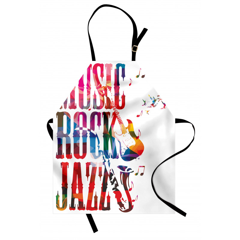 Rock Jazz Lettering Apron