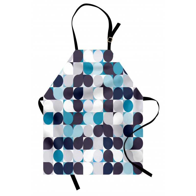 Retro Circles Squares Apron