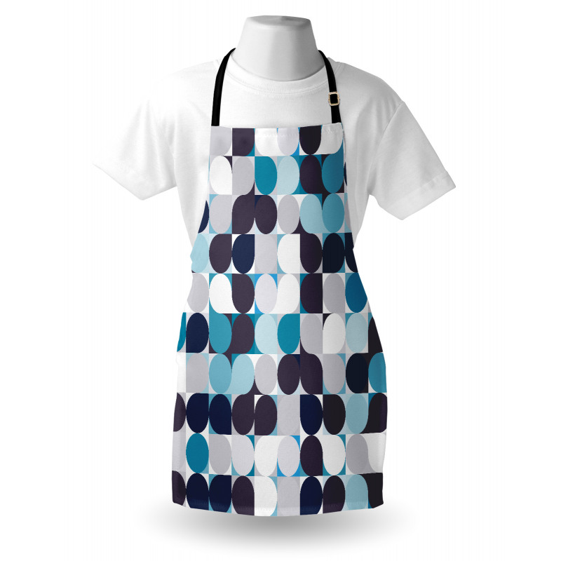 Retro Circles Squares Apron