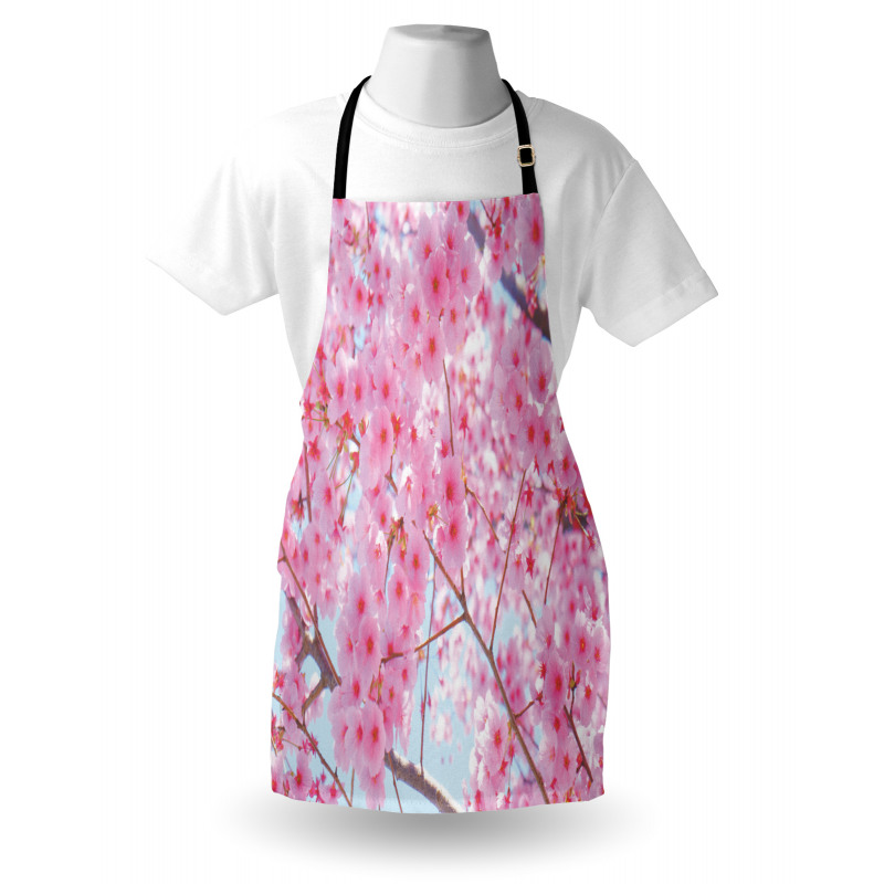 Japanese Sakura Flowers Apron