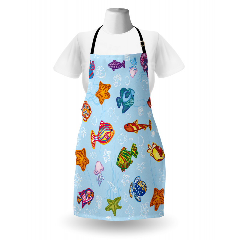 Navy Nautical Life Sea Apron