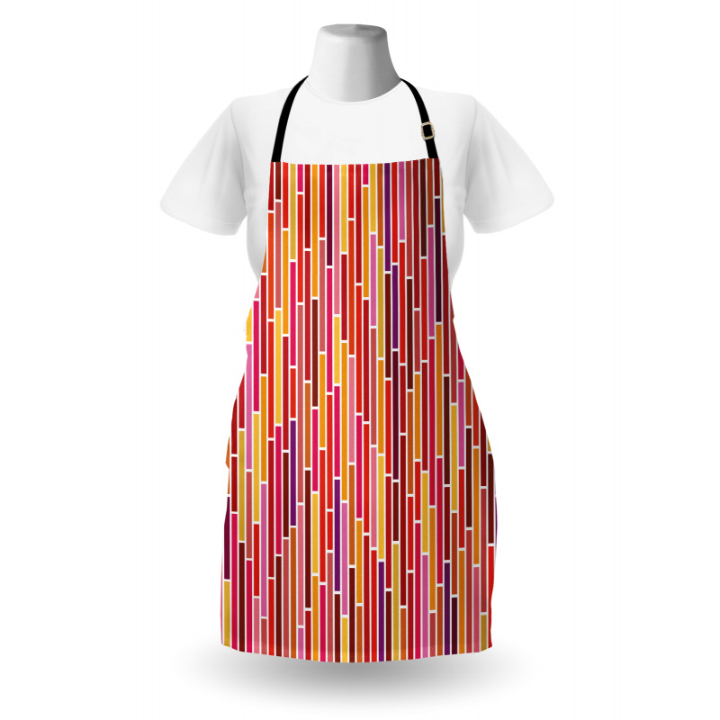 Pink Stripes Lines Apron