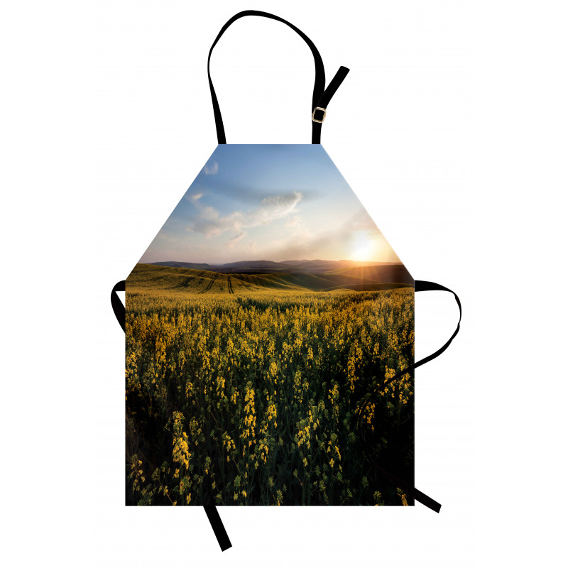 Sunset Flower Field Apron