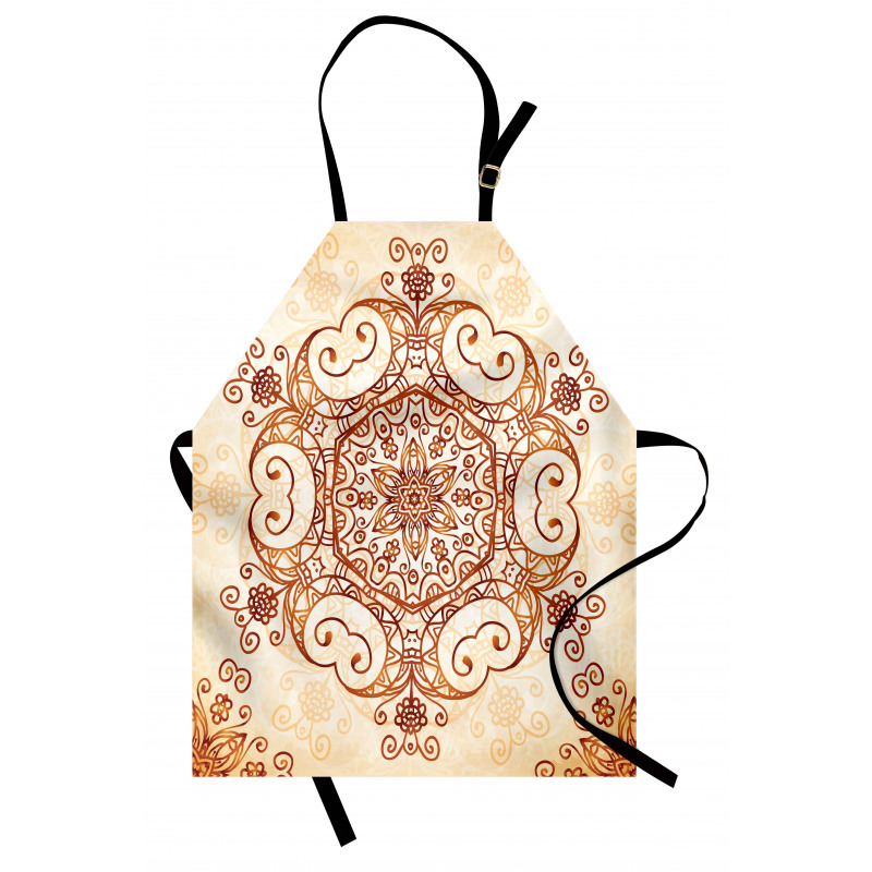 Abstract Damask Motif Apron