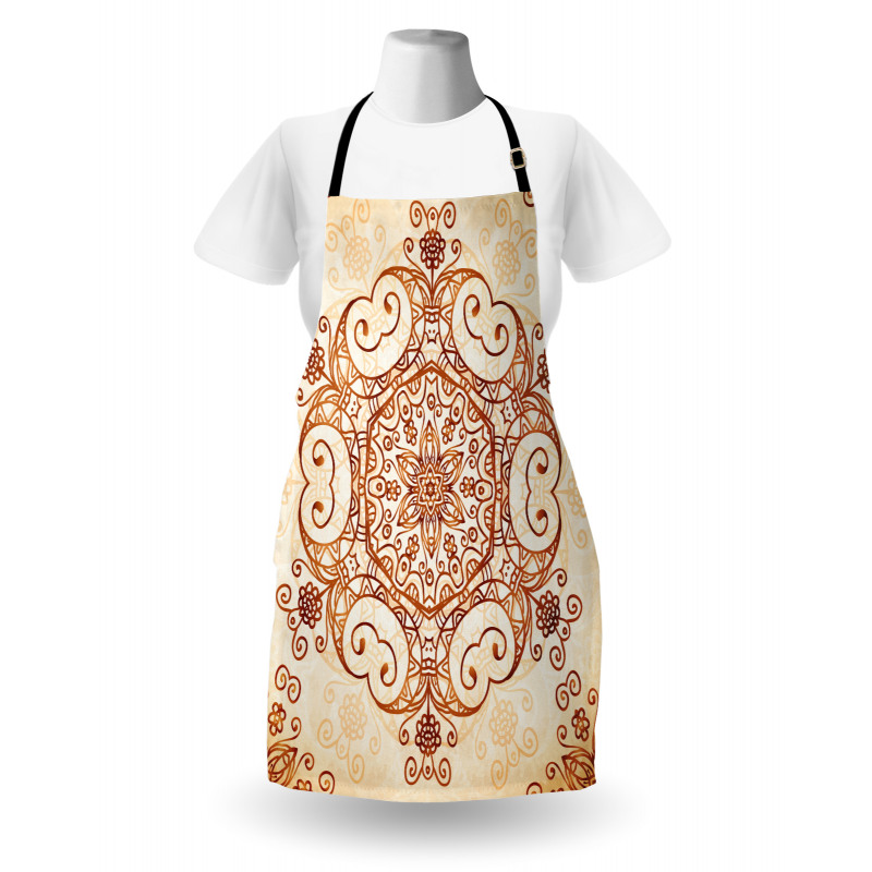 Abstract Damask Motif Apron