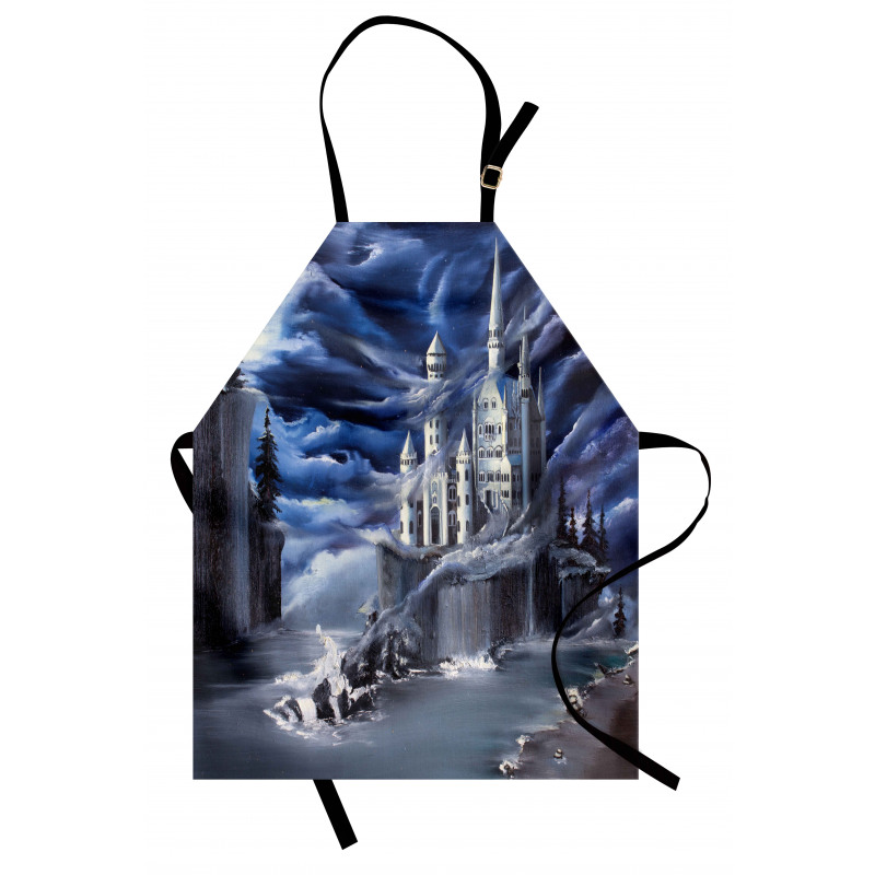 Island Castle Full Moon Apron