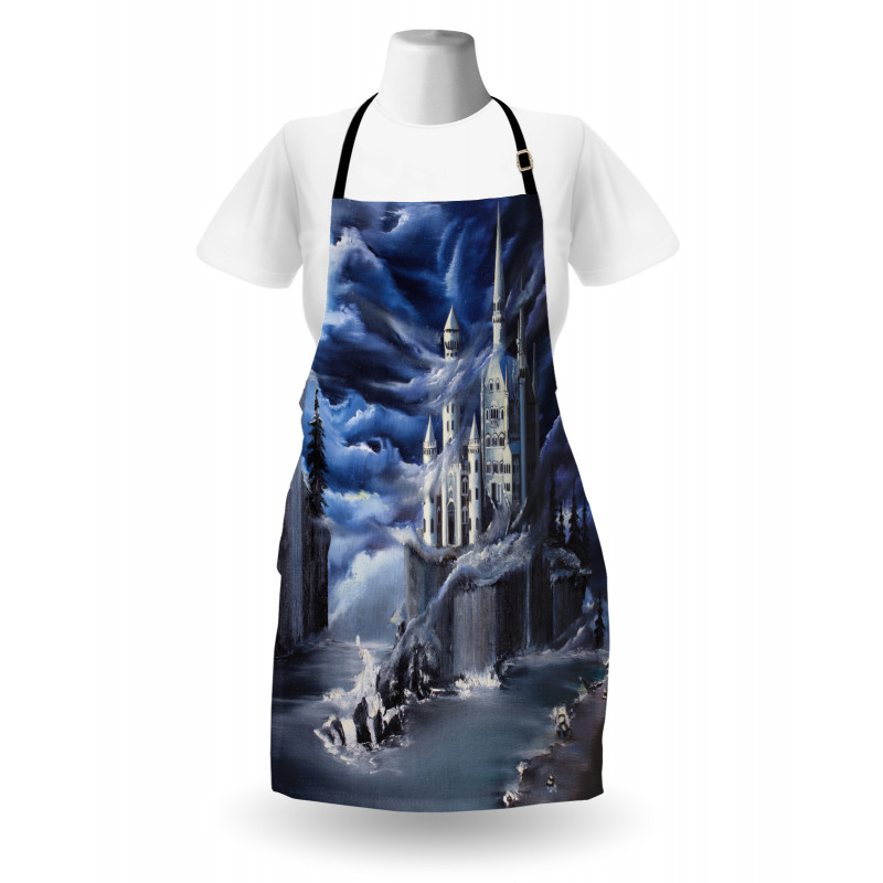 Island Castle Full Moon Apron