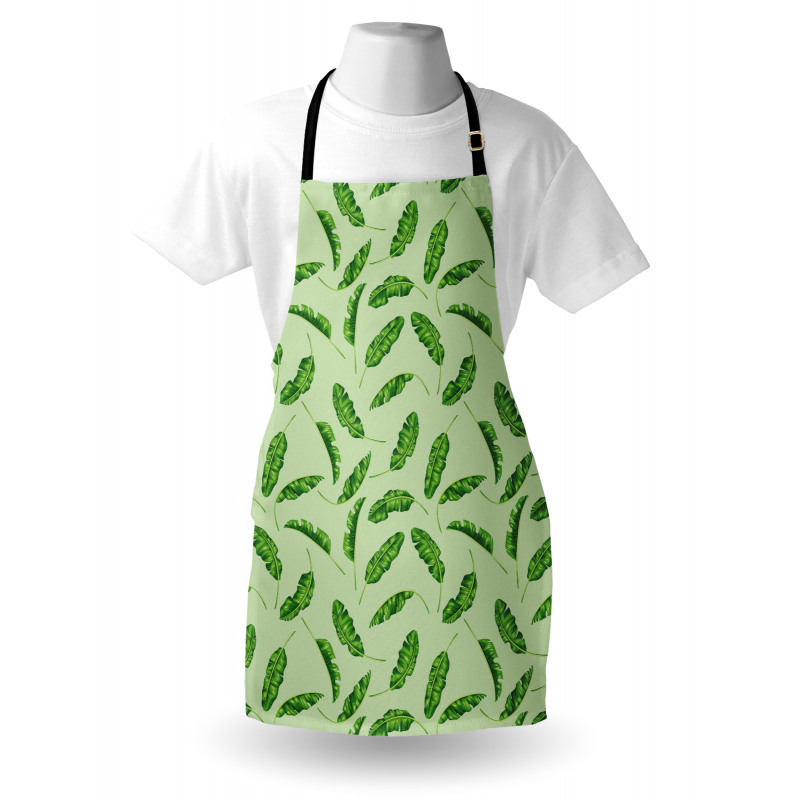 Doğa Mutfak Önlüğü Yeşilli Yapraklar